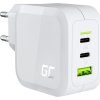 ladowarka sieciowa green cell gc powergan 65w 2x usb c power delivery 1x usb a kompatybilne z quick charge 30