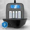 ladowarka akumulatorkow usb c ni mh profesjonalna everactive nc 1000m v2 8