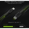 kabel przewod green cell power stream usb c lightning 100 cm ze wsparciem power delivery apple mfi certified