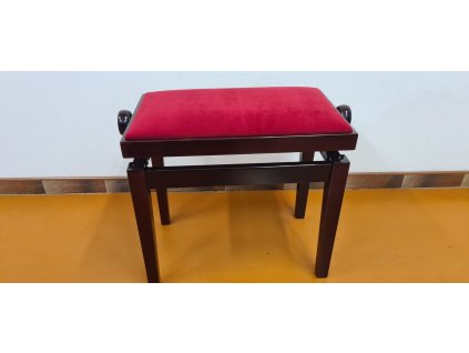 Klavírová židle Hidrau BG27/Mahagony Gloss/TC5