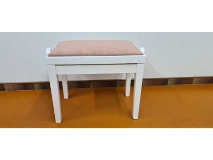 Klavírová židle Hidrau BG27/White Matt/TC13