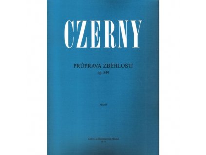PRUPRAVA ZBĚHLOSTI OPUS849 - Carl Czerny