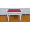 Klavírová židle Hidrau BG27/White Matt/TC5