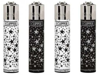 Zapalovač Clipper Classic Large Stars CP11R