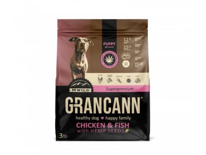 Grancann Chicken & Fish with Hemp seeds-Puppy all breeds