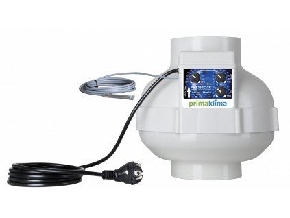 Ventilátor Prima Klima PK125-EC-TC 680 m3/h s regulátorem teploty a otáček, EC motor