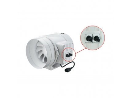 Ventilátor Dalap TT 125 s automatickou regulací (320 m3/h) AP 125 STARK T
