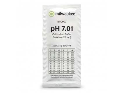 Milwaukee pH 7.01 pufr 20 ml, kalibrační roztok BOX 25 ks