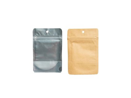 Qnubu zip sáček Kraft 1g, 75x110 mm, BALENÍ 50 ks