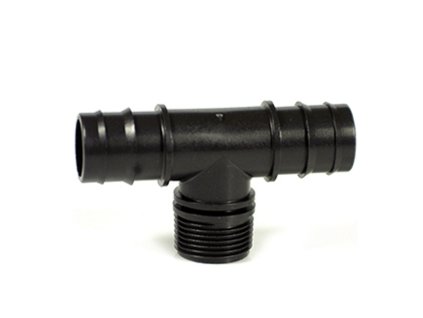 IRRITEC Závitový T-kus nástrčný 16 mm - vnější závit, PP