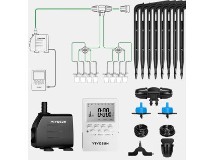 vivosun flexfeed kit automaticky kapkovy zavlazovaci system s cerpadlem