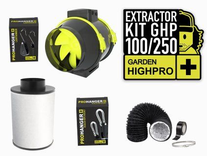 garden high pro extractor kit 100mm 250m3 h