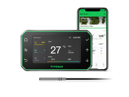 VIVOSUN GrowHub Controller E42A+ - chytrý WiFi regulátor teploty, vlhkosti a VPD