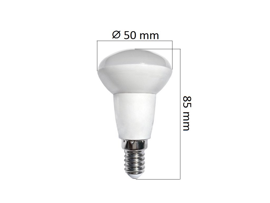LED  žárovka E14 6W 480lm R50, studená, ekvivalent  40W