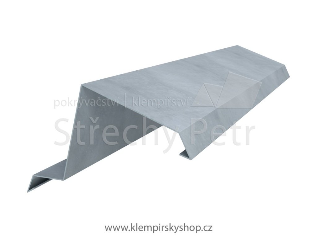Závětrná lišta horní 330 mm PE25 (Barva stříbrná RAL 9006)