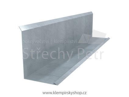 Lemování ke zdi 200 mm PE25 (Barva stříbrná RAL 9006)