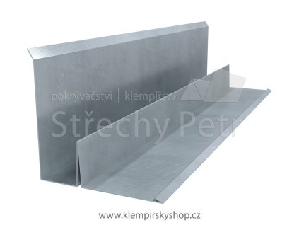 Lemování ke zdi 330 mm PE25 (Barva stříbrná RAL 9006)