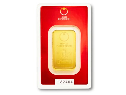 Zlatá tehlička 20g Munze Osterriech