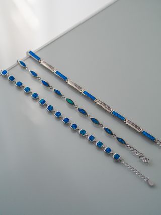 Stříbrné náramky s opálem 🩵✨