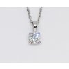 Náhrdelník z bílého zlata s diamantem 215033