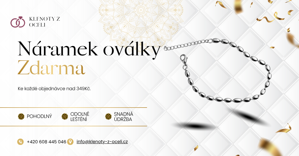 Dárek zdarma při nákupu nad 350 Kč — dámský náramek v hodnotě 200 Kč