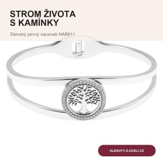 Dámský pevný náramek STROM ŽIVOTA s kamínky (NAR011) je jemný detail, který dokáže ozvláštnit celý outfit. ✨ Prohlédněte...