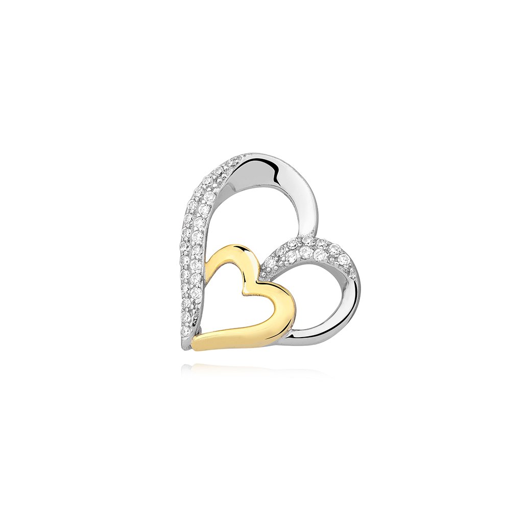Luxusní stříbrné srdce - přívěsek | Klenoty Amber