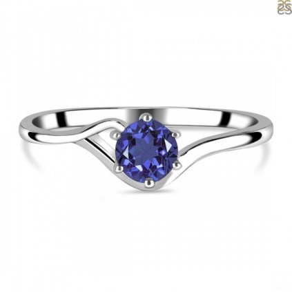 Luxusní stříbrný prsten s iolitem Special Moment