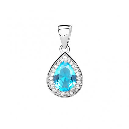 přívěsek kapka aquamarine