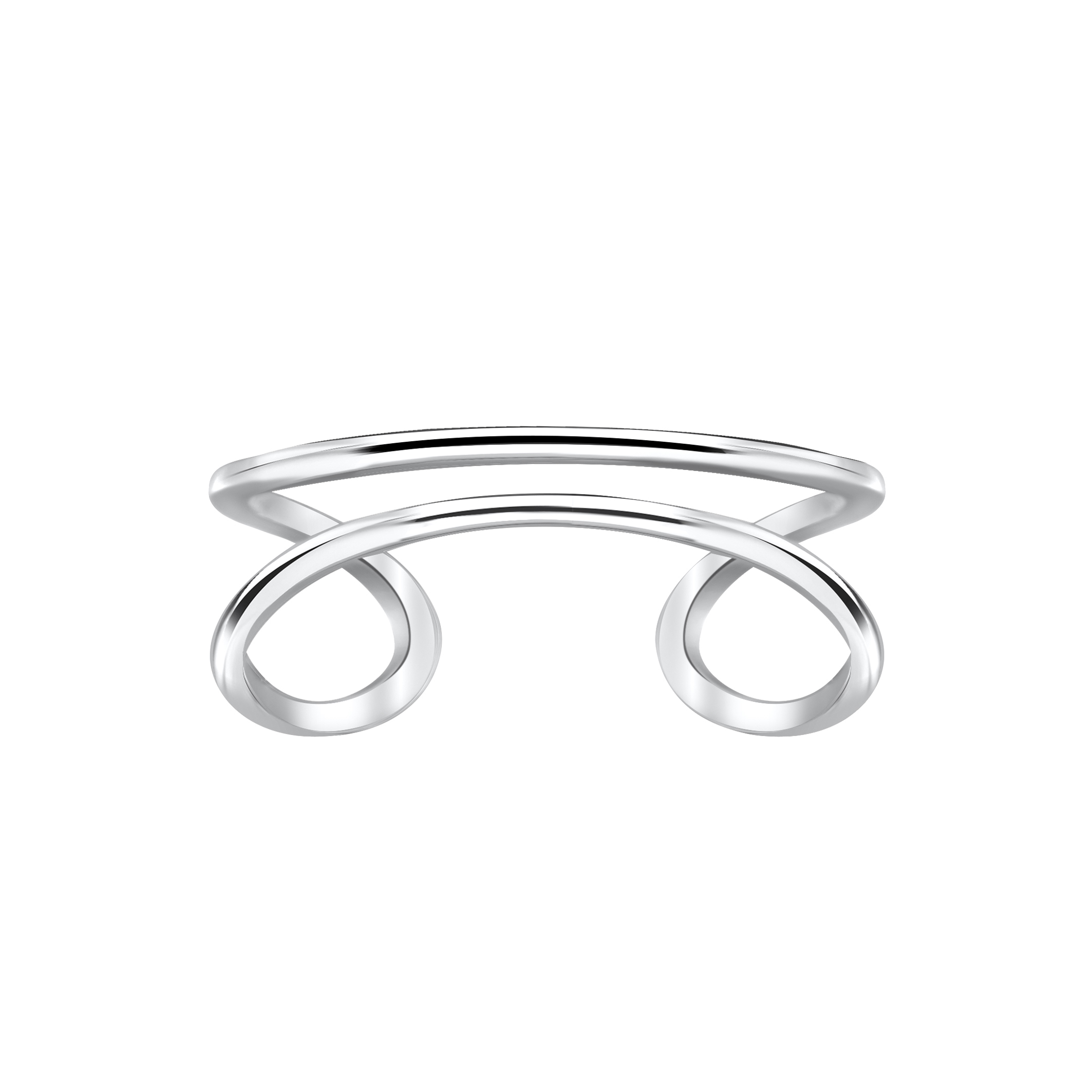 Levně Stříbrný nastavitelný prsten Modern