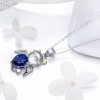 Stříbrný náhrdelník modrý ďábel2