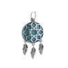 Stříbrný přívěsek s tyrkysem lapač snů