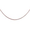 Stříbrný řetízek - růžové zlacení, lanko 40 cm