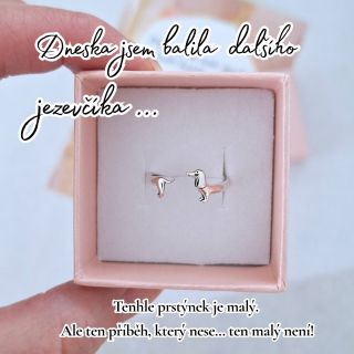 Dneska jsem balila dalšího jezevčíka… 🐾🤍 A znovu mě to dojalo. Tenhle prstýnek je maličký. Ale pro někoho znamená úplně...