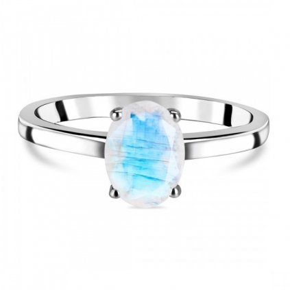 prsten měsíční kámen ovál