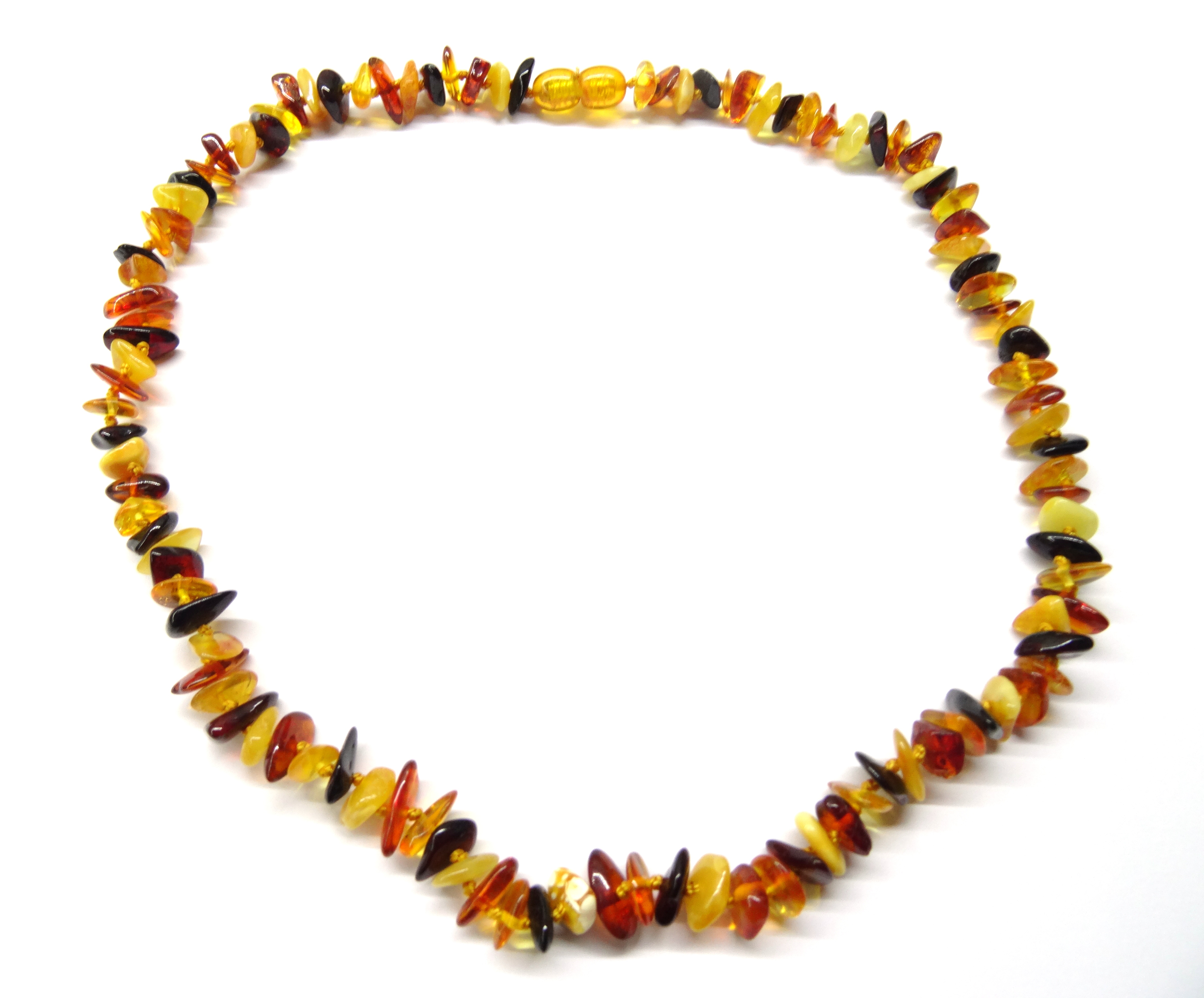 Klenoty Amber Jantárový náhrdelník 45 cm - prírodná, multicolor