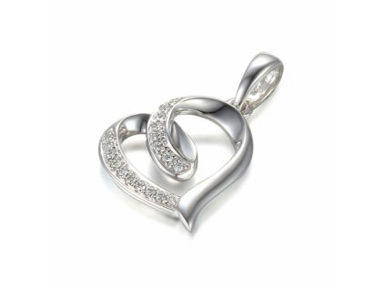 Briliantový přívěsek Asmara ve tvaru srdce (Materiál šperku Žluté zlato)