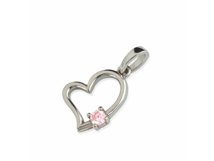 Zlatý přívěsek Miley se zirkonem (Materiál šperku Žluté zlato, Barevné varianty zirkonů Čirý zirkon)