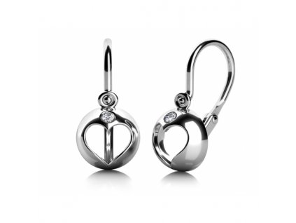 Zlaté dětské náušnice Sweet osazené zirkonem (Materiál šperku Žluté zlato)