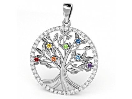 Zajímavý zlatý přívěsek Chakra se zirkony (Materiál šperku Žluté zlato, Barevné varianty zirkonů Čirý zirkon)