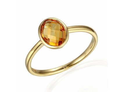 Originální prsten Devon, žluté zlato a citrín (Velikost ORIGINÁLNÍ PRSTEN DEVON)