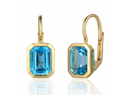 13524 nausnice naomi zlute zlato a modry topaz blue topaz