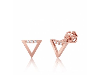 Minimalistické zlaté pecky IDOL Triangle II