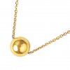 Decentní náhrdelník Oleandra – hladká kulička ve žlutém zlatě, délka: 45 cm (Délka 45 cm)