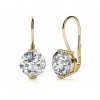 Elegantní zlaté náušnice Claire se zirkony (Materiál šperku Žluté zlato)