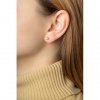 Decentní zlaté náušnice Lester II se zirkonem (Materiál šperku Žluté zlato)