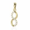 Zlatý přívěsek Forever, zlato se zirkony (Materiál šperku Žluté zlato)