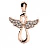 Větší zlatý andělský přívěsek Agnes II s brilianty (Materiál šperku Žluté zlato)