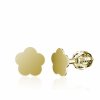 Minimalistické zlaté náušnice IDOL Bloom (Materiál šperku Žluté zlato)