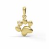 Přívěsek Animalio Paw, zlato se zirkonem